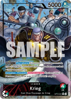 Carte One Piece Krieg OP15-001 L ALT ART