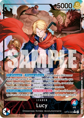 Carte One Piece Lucy OP15-002 L ALT ART