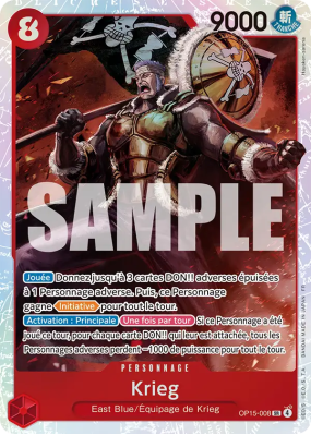 Carte One Piece Krieg OP15-008 SR