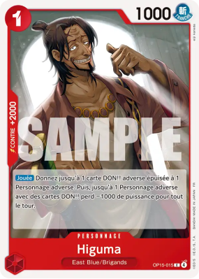 Carte One Piece Higuma OP15-015 C