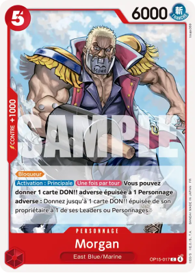 Carte One Piece Morgan OP15-017 C