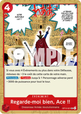 Carte One Piece Regarde-moi bien, Ace !! OP15-021 UC
