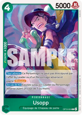 Carte One Piece Usopp OP15-024 R