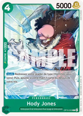 Carte One Piece Hody Jones OP15-033 C