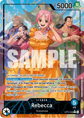 Carte One Piece Rebecca OP15-039 L ALT ART