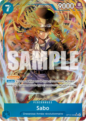 Carte One Piece Sabo OP15-046 SR ALT ART