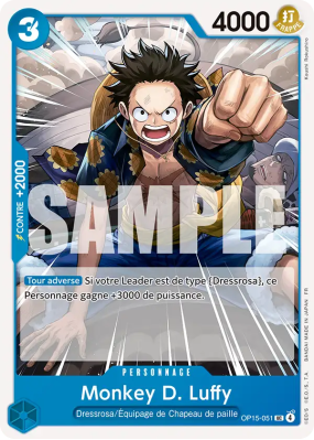 Carte One Piece Monkey D. Luffy OP15-051 UC