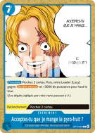 Carte One Piece Acceptes-tu que je mange le pyro-fruit ? OP15-056 C