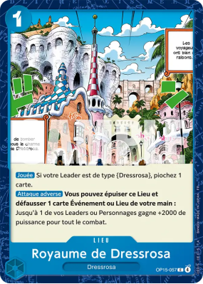 Carte One Piece Royaume de Dressrosa OP15-057 C