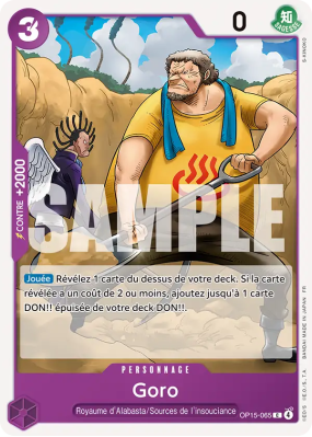 Carte One Piece Goro OP15-065 C