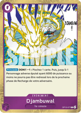 Carte One Piece Djambuwal OP15-077 R