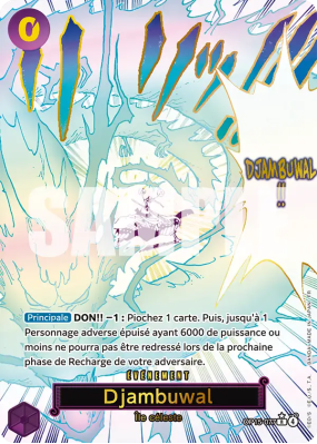 Carte One Piece Djambuwal OP15-077 R ALT ART