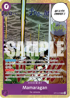 Carte One Piece Mamaragan OP15-078 SR