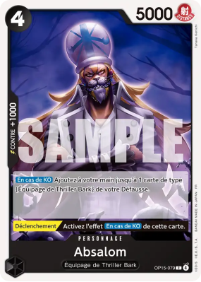 Carte One Piece Absalom OP15-079 C