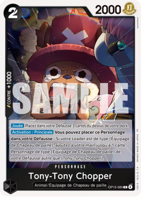 Carte One Piece Tony-Tony Chopper OP15-085 R