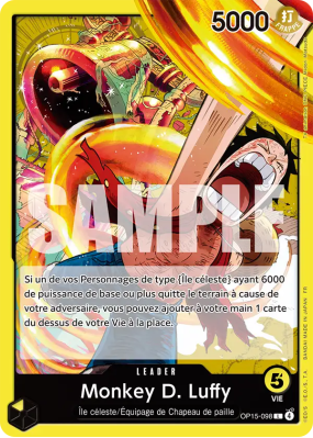 Carte One Piece Monkey D. Luffy OP15-098 L