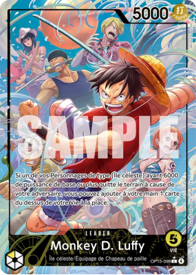 Carte One Piece Monkey D. Luffy OP15-098 L ALT ART