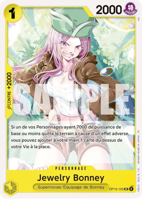 Carte One Piece Jewelry Bonney OP15-105 UC