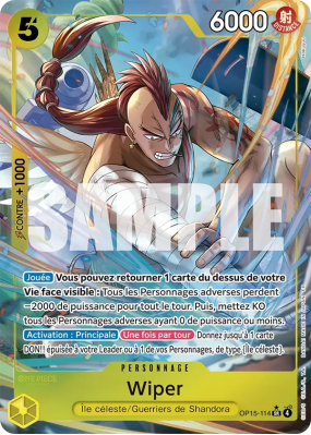 Carte One Piece Wiper OP15-114 SR ALT ART