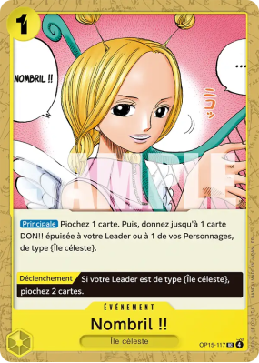 Carte One Piece Nombril !! OP15-117 UC