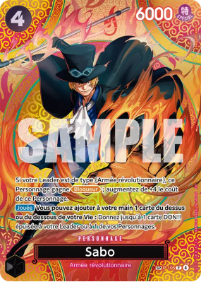 Carte One Piece Sabo P-105 SP CARD