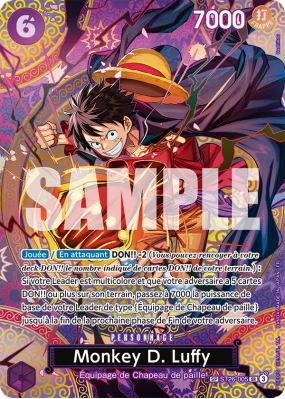 Carte One Piece Monkey D. Luffy ST26-005 SP CARD