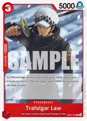 Carte One Piece Trafalgar Law EB04-005 C