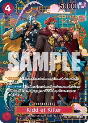 Carte One Piece Kidd et Killer EB01-003 SP CARD