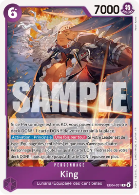 Carte One Piece King EB04-031 R