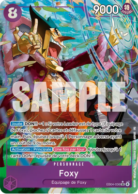 Carte One Piece Foxy EB04-036 SR ALT ART