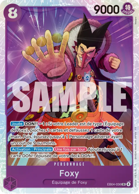 Carte One Piece Foxy EB04-036 SR