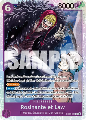 Carte One Piece Rosinante et Law EB04-038 SR