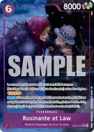 Carte One Piece Rosinante et Law EB04-038 SR ALT ART
