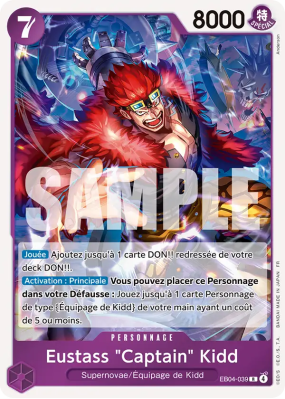 Carte One Piece Eustass "Captain" Kidd EB04-039 R