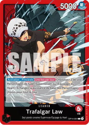 Carte One Piece Trafalgar Law OP14-001 L