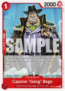 Carte One Piece Capone "Gang" Bege OP14-003 C