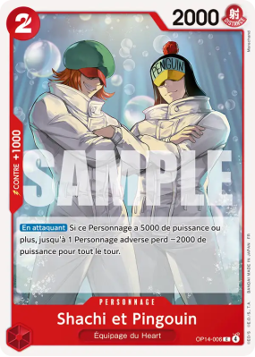 Carte One Piece Shachi et Pingouin OP14-006 C