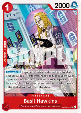 Carte One Piece Basil Hawkins OP14-010 UC