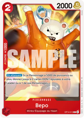 Carte One Piece Bepo OP14-012 C