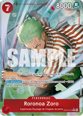 Carte One Piece Roronoa Zoro OP14-015 R ALT ART