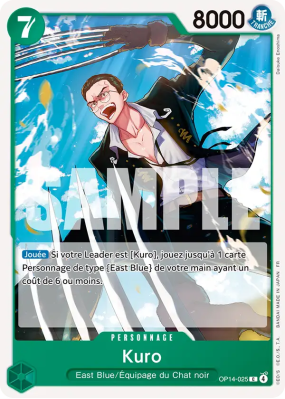 Carte One Piece Kuro OP14-025 C