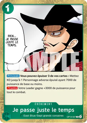 Carte One Piece Je passe juste le temps OP14-037 R