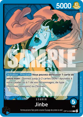 Carte One Piece Jinbe OP14-040 L