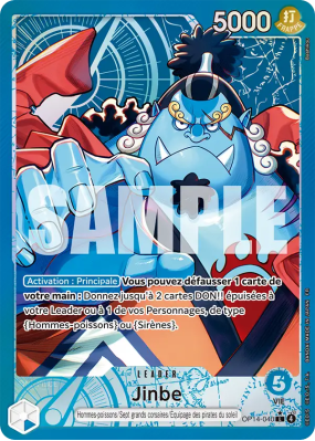 Carte One Piece Jinbe OP14-040 L ALT ART