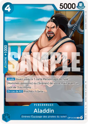 Carte One Piece Aladdin OP14-043 R