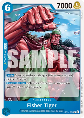 Carte One Piece Fisher Tiger OP14-054 UC