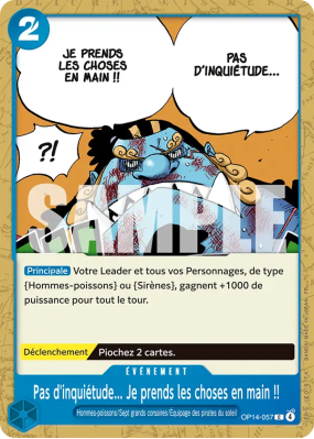 Carte One Piece Pas d'inquiétude Je prends les choses en main !! OP14-057 C