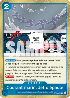Carte One Piece Courant marin, Jet d'épaule OP14-058 R