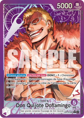 Carte One Piece Don Quijote Doflamingo OP14-060 L ALT ART