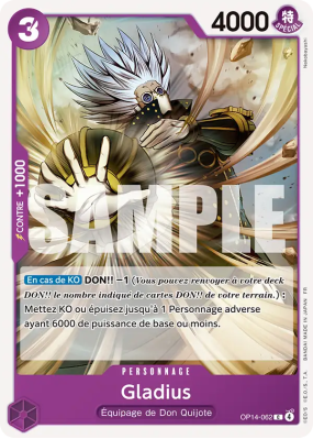 Carte One Piece Gladius OP14-062 C